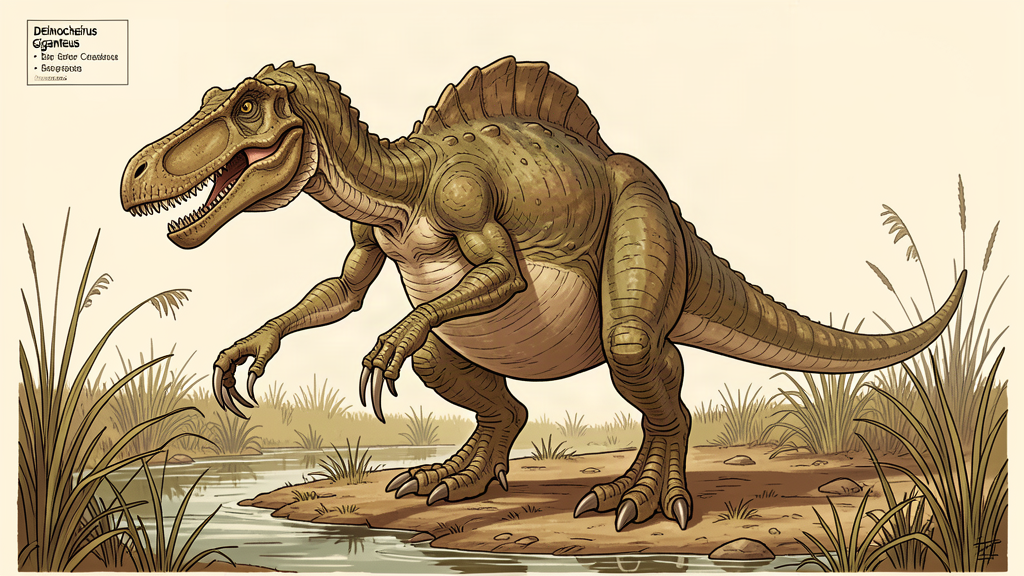 Deinocheirus giganteus, hump-backed Cretaceous dinosaur