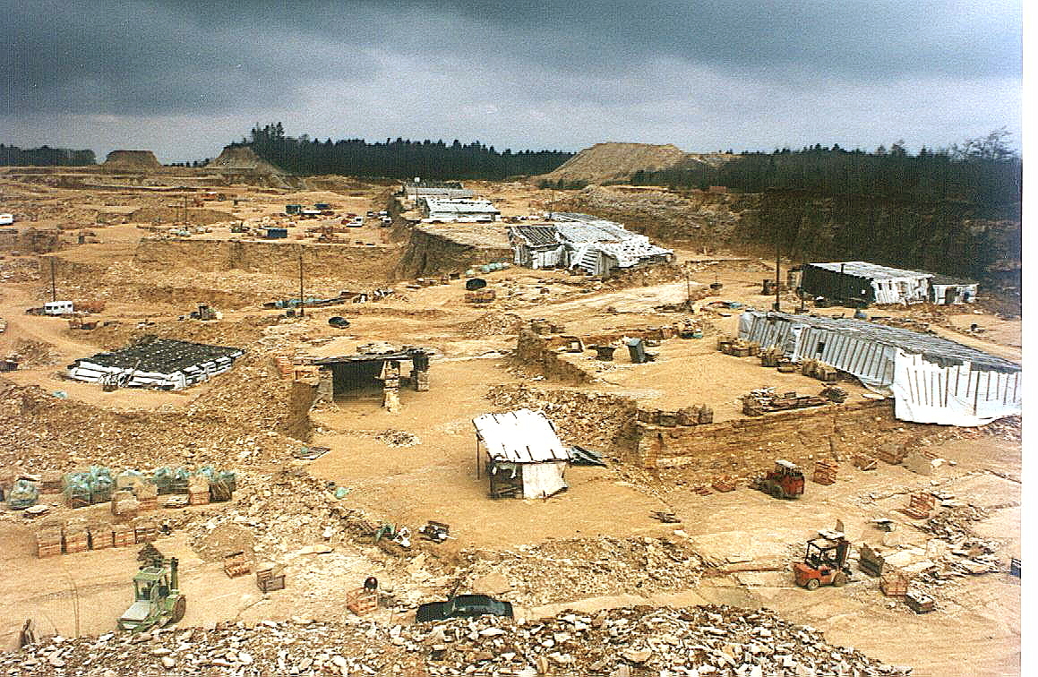 Limestone quarry at Solnhofen in Bavaria, the source of the famous Jurassic fossil slabs