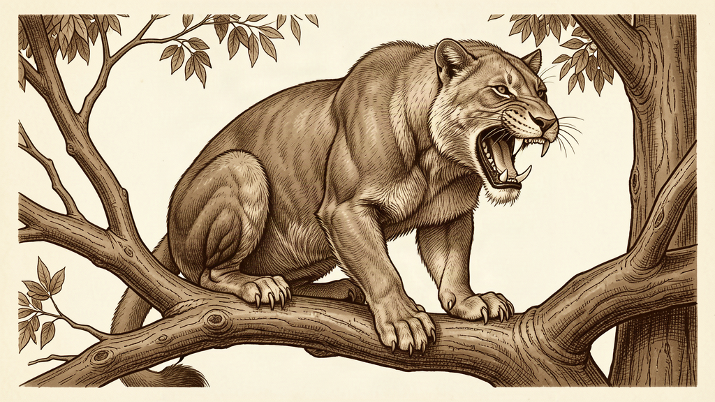 Thylacoleo carnifex, marsupial lion of Pleistocene Australia